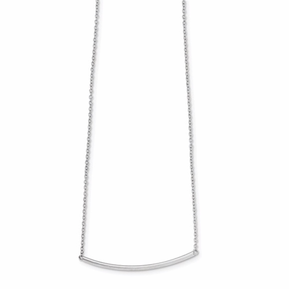 Bar Necklace Sterling Silver - Picture 2 of 3